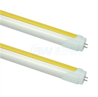 Luz de tubo amarillo dorado