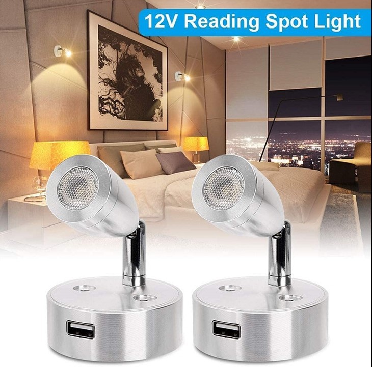Lámpara de lectura LED de 12 V Luz LED interior