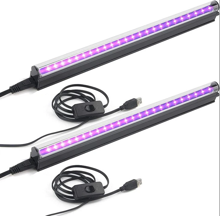 Tubo de luz negra UV USB de 1 pie