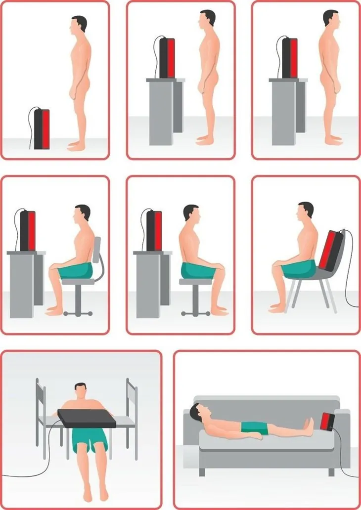red and near infrared light therapy application