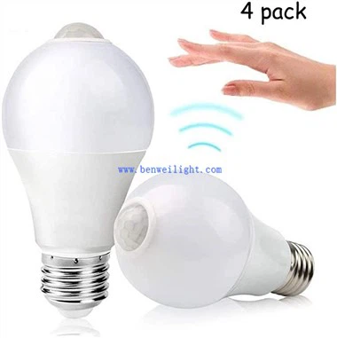 Lámpara LED E27 con sensor de movimiento