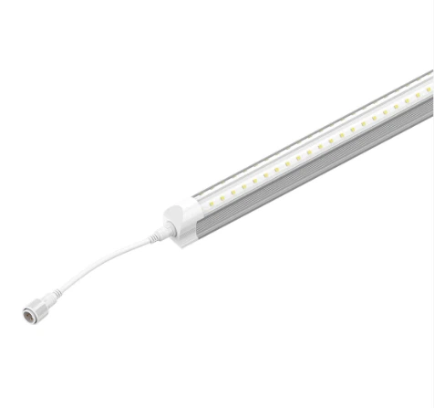 Tubo de luz LED para congelador/enfriador T8 en forma de V 6 pies 40 W 5000 k transparente