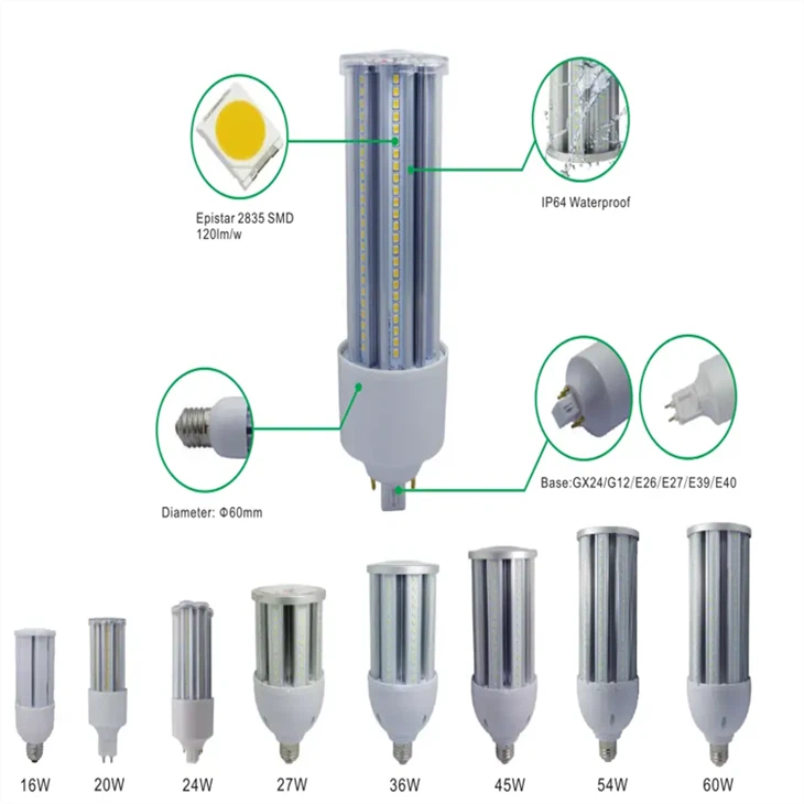 Corn Cobb Lamp, Hid, Mogul Screw, 400W Mh, 100W, 3000K/4000K/5000K best