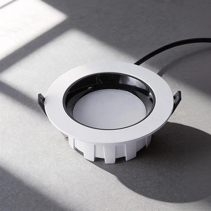 Recessed COB LED Downlight | Minimalist Aluminum Ceiling Light with High CRI factory