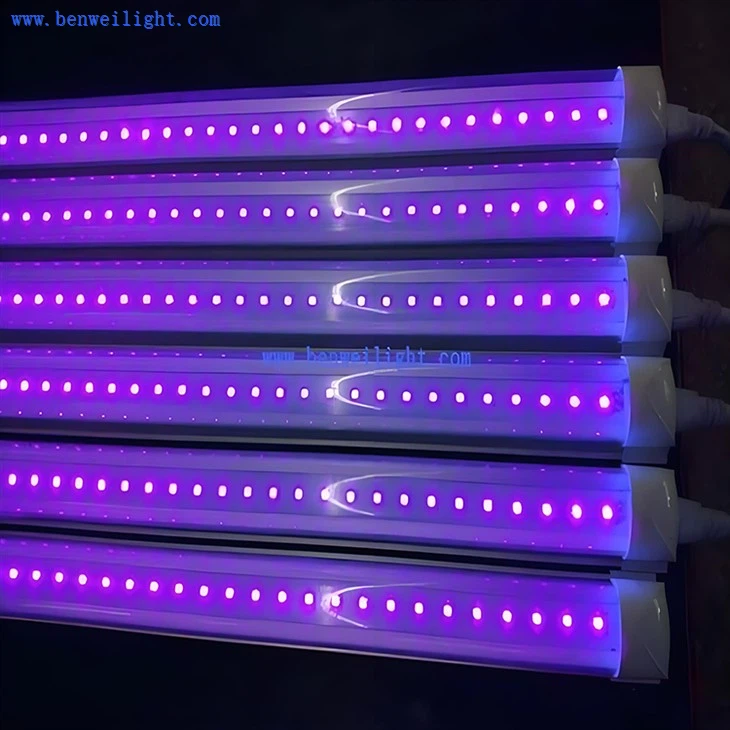 Tubo de luz LED UV T8 de 10 W AC85-265 V|395nm|De múltiples fines