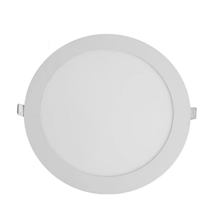 Luz de panel de techo LED empotrada redonda delgada de 20 W