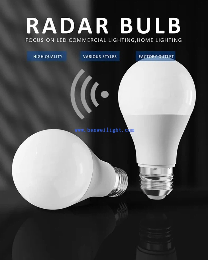 8w Radar Sensor Led Bulb 5