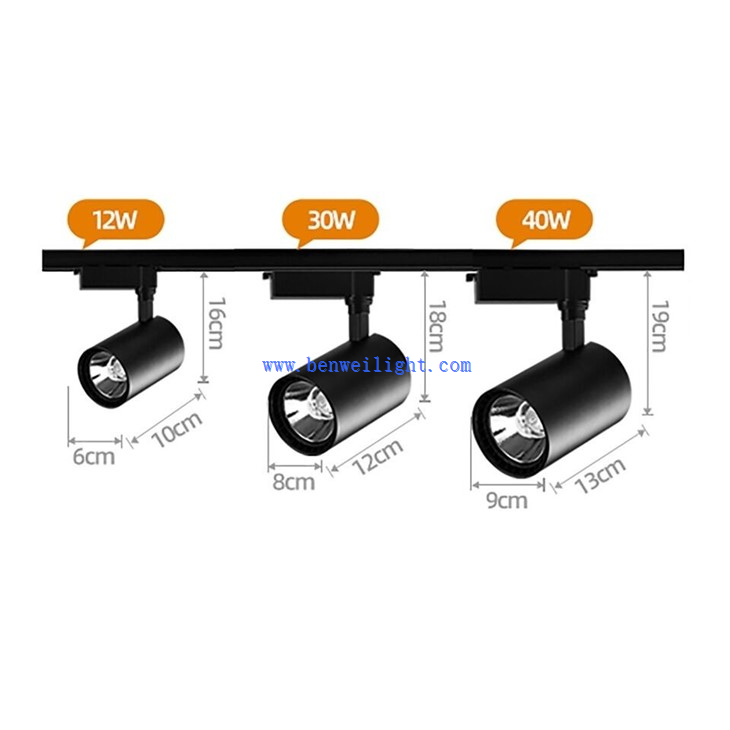 Adjustable Angle 10/15/25/35W Surface Mounted LED Track Light