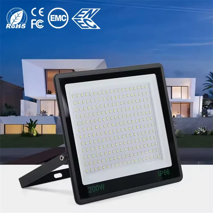 Luz de inundación LED IP66 impermeable - 10W-300W, DC 12V-220V, lámpara de proyector portátil para exteriores