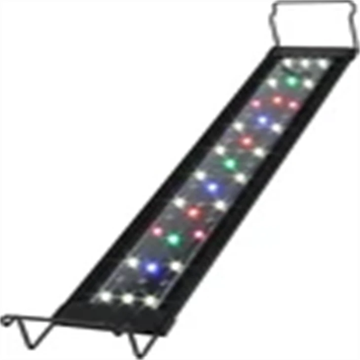Luz para pecera con atenuador-temporizador, luz para plantas de acuario de espectro completo de 12 W con monitor LCD