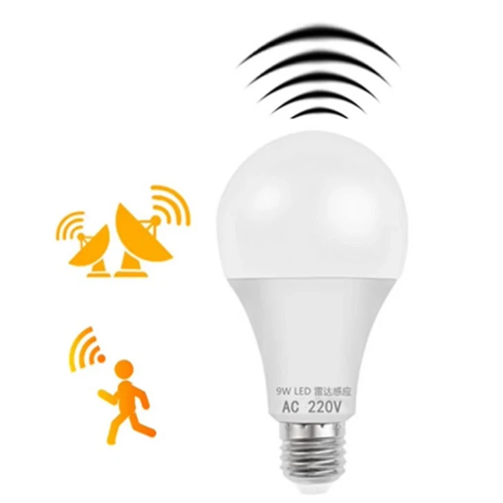 Bombilla de luces LED con sensor de detector de movimiento