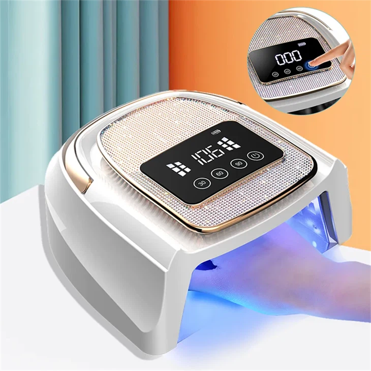 Secador de uñas inalámbrico LED ULTRAVIOLETA recargable sin cuerda de la lámpara 120W del clavo de la nueva llegada