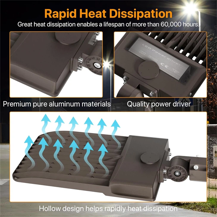 Parking Lot Lights Outdoor 24000 LM LED Street Light Lamp Security Lighting suppliers