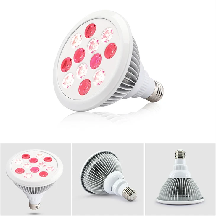 Bombilla portátil de terapia de luz roja de 24 W con soporte ajustable