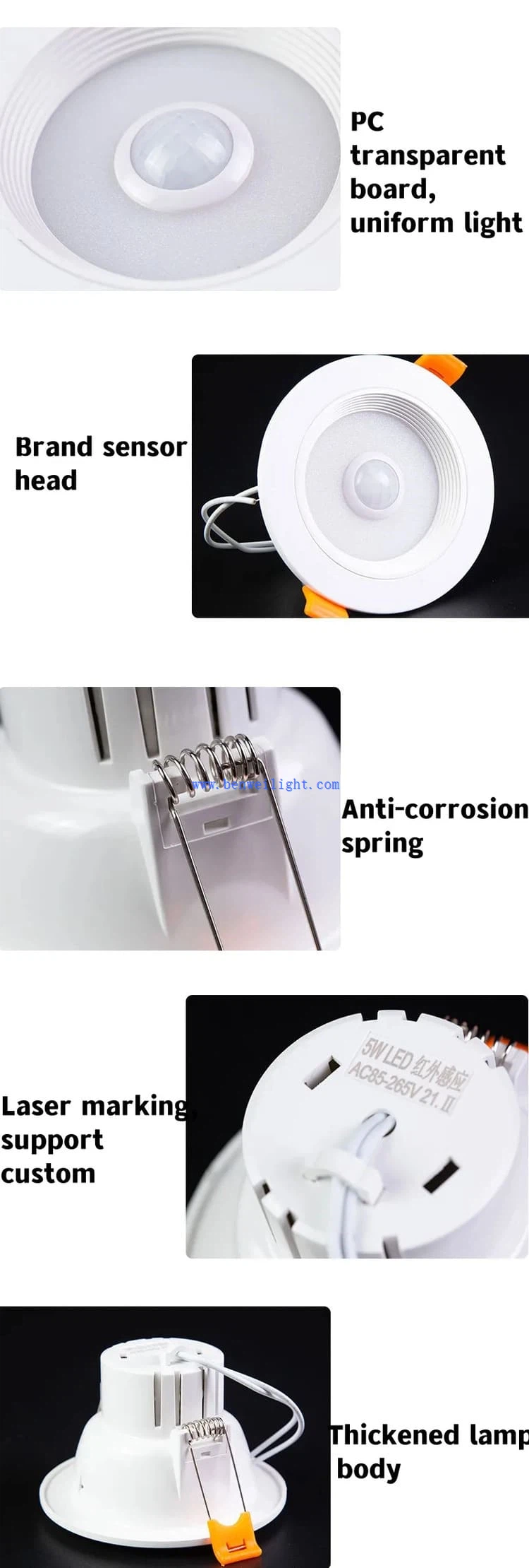 Round Pir Motion Sensor Led Down Lights 2 Round Pir Motion Sensor Led Down Lights 2