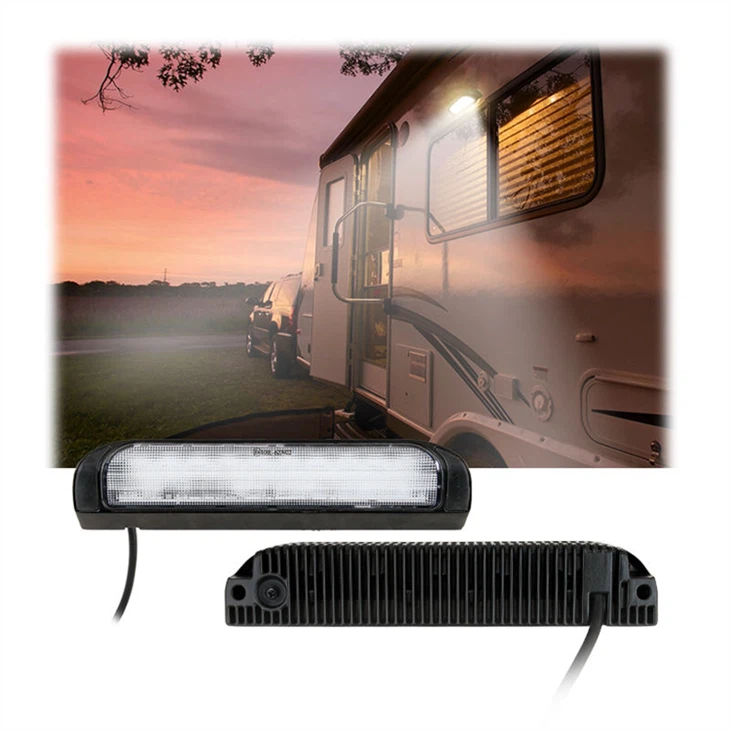 RV CustomerAdmin/IPSsual-Luz exterior de color (5/9") - LED blanca/ámbar para remolques/camiones/porches
