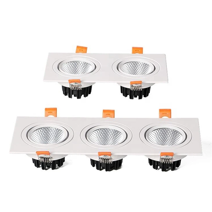 Recessed LED Downlight - Square COB Spotlight (Single/Double/Triple Head) price