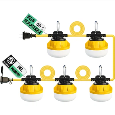 Luces de trabajo de cadena de construcción de 50/100/200 pies LED superbrillantes