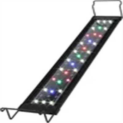 Luz para pecera con atenuador-temporizador, luz para plantas de acuario de espectro completo de 12 W con monitor LCD