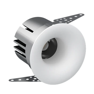 Foco empotrable LED integral 4,5 W/20 W 3000 K 250 lm Corte- de 48 mm Blanco cálido Alumbre cepillado