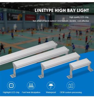 Iluminación LED de gran altura para cancha de bádminton