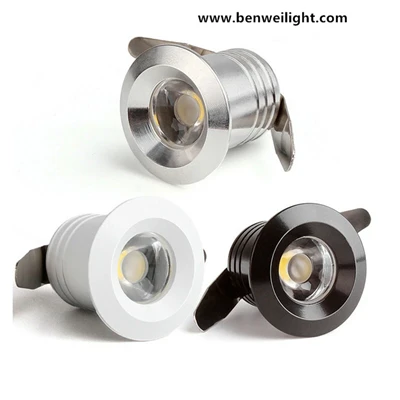 Mini LED Downlight debajo del gabinete Spot Light 1W Lámpara empotrada en el techo 110V-240V