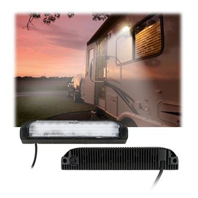 RV CustomerAdmin/IPSsual-Luz exterior de color (5/9") - LED blanca/ámbar para remolques/camiones/porches