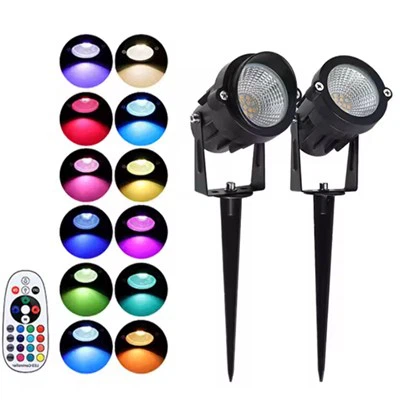 Luces de punta de jardín LED RGBW 20W