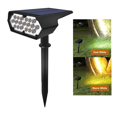 Luces colgantes solares SmartYard, luces de gancho de pastor de doble uso para exteriores