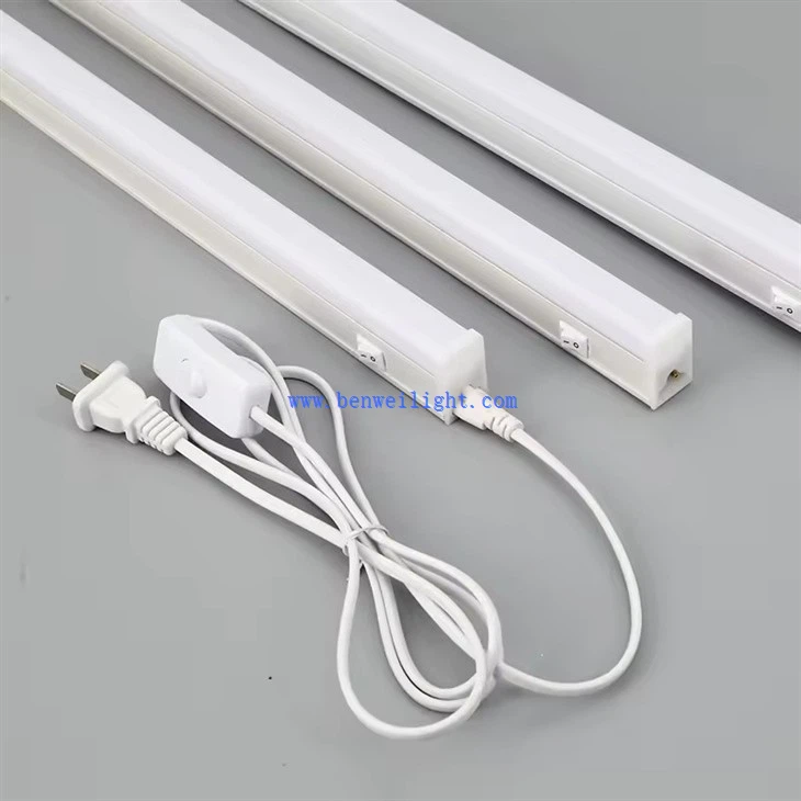 T5 Linkable Integrated LED Tube Light fixture with switch