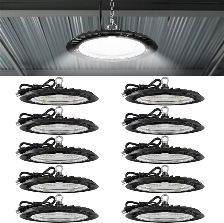 Luz LED UFO de alto-luz de taller comercial ultrabrillante de 5000 K